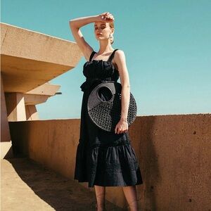 Cleobella Diana Ankle Dress Black - Size Small